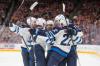 Winnipeg Jets' AdamÊLowry (second right) celebrates his goal against the Edmonton Oilers with NinoÊNiederreiter, left to right, JoshÊMorrissey, Dylan DeMelo and MasonÊAppleton during first period NHL action in Edmonton on Wednesday October 9, 2024. THE CANADIAN PRESS/Amber Bracken
