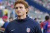FILE - United States' Josh Sargent walks on the sidelines prior to a friendly soccer match against the New Zealand, Tuesday, Sept. 10, 2024, in Cincinnati. (AP Photo/Jeff Dean, File)