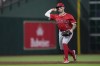 FILE - Los Angeles Angels shortstop Zach Neto throws out Houston Astros' Mauricio Dubón on a ground ball during the eighth inning of a baseball game, Sept. 19, 2024, in Houston. (AP Photo/Kevin M. Cox, File)