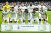 Real Madrid's players pose for the team photograph before the Spanish La Liga soccer match between Real Madrid and Osasuna at the Santiago Bernabeu stadium in Madrid, Spain, Saturday, Nov. 9, 2024. (AP Photo/Jose Breton)