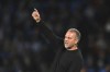 Barcelona's head coach Hansi Flick gestures during the Spanish La Liga soccer match between Real Sociedad and Barcelona at the Anoeta stadium, in San Sebastian, Spain, Sunday, Nov. 10, 2024. (AP Photo/Miguel Oses)