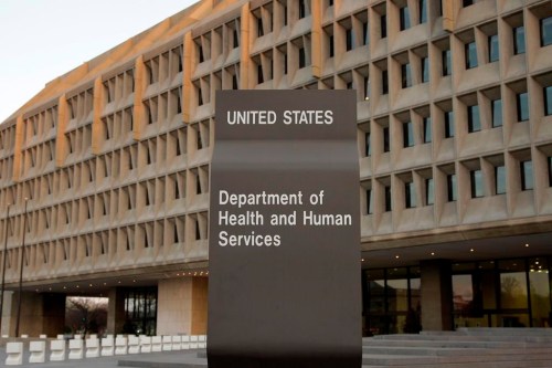 FILE - The U.S. Department of Health and Human Services building is seen, April 5, 2009, in Washington. (AP Photo/Alex Brandon, File)