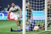 Vancouver Whitecaps' Brian White, back left, scores on Los Angeles FC goalkeeper Hugo Lloris as Eddie Segura, back lower right, looks on during second half first-round MLS Cup playoffs soccer action, in Vancouver, B.C., Sunday, Nov. 3, 2024. THE CANADIAN PRESS/Darryl Dyck
