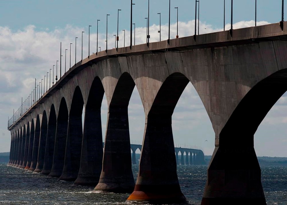 The ferry company that operates service between Nova Scotia and Prince Edward Island says it expects to get one of its boats back in the water before the end of the season.The Confederation Bridge is viewed from Borden-Carleton, P.E.I. on Friday, Sept. 27, 2013. THE CANADIAN PRESS/Andrew Vaughan