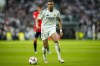 Real Madrid's Kylian Mbappe controls the ball during the Spanish La Liga soccer match between Real Madrid and Osasuna at the Santiago Bernabeu stadium in Madrid, Spain, Saturday, Nov. 9, 2024. (AP Photo/Jose Breton)