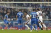 England's Ollie Watkins, center, celebrates after scoring the opening goal during the UEFA Nations League Group F soccer match between Greece and England at Olympic Stadium in Athens, Thursday, Nov. 14, 2024. (AP Photo/Petros Giannakouris)