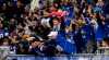Winnipeg Blue Bombers fans celebrate a touchdown against the Saskatchewan Roughriders during the first half of CFL Western Conference Final action in Winnipeg Saturday, November 9, 2024. THE CANADIAN PRESS/John Woods