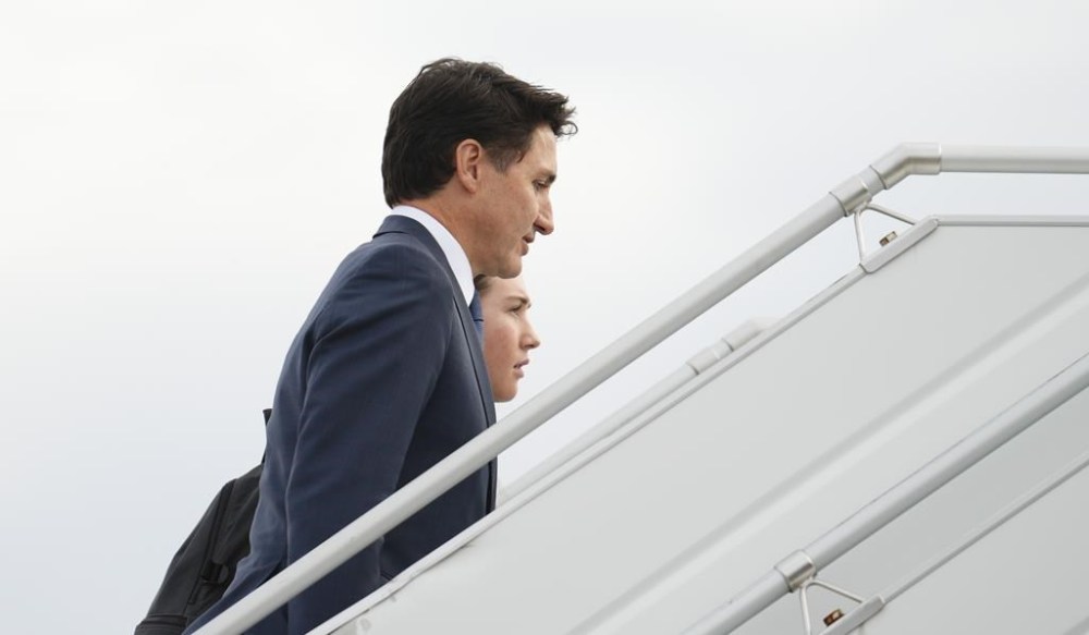 Prime Minister Justin Trudeau and daughter Ella-Grace depart Ottawa on Thursday, Nov. 14, 2024, en route to South America. Trudeau will attend the APEC summit in Lima, Peru, and the G20 summit in Rio de Janeiro, Brazil. THE CANADIAN PRESS/Sean Kilpatrick