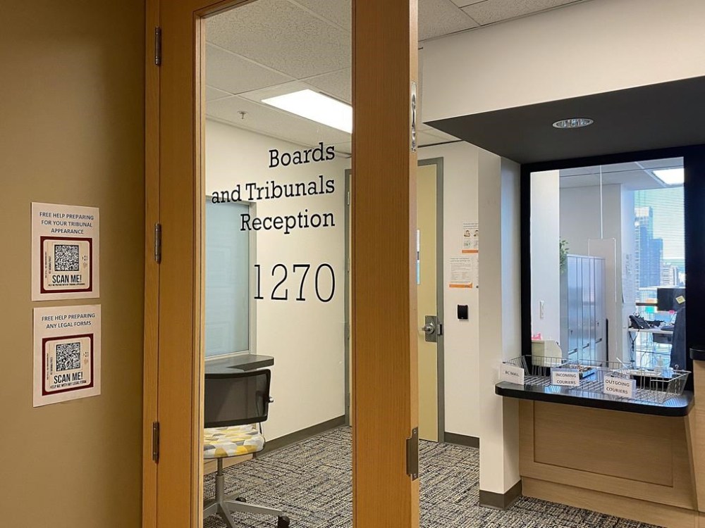 A group of British Columbia teachers says the B.C. Human Rights Tribunal has agreed to expedite their antisemitism complaint against their union as more allegations surface. The office that houses the B.C. Human Rights Tribunal is seen in Vancouver, B.C., March 28, 2023. THE CANADIAN PRESS/Nono Shen