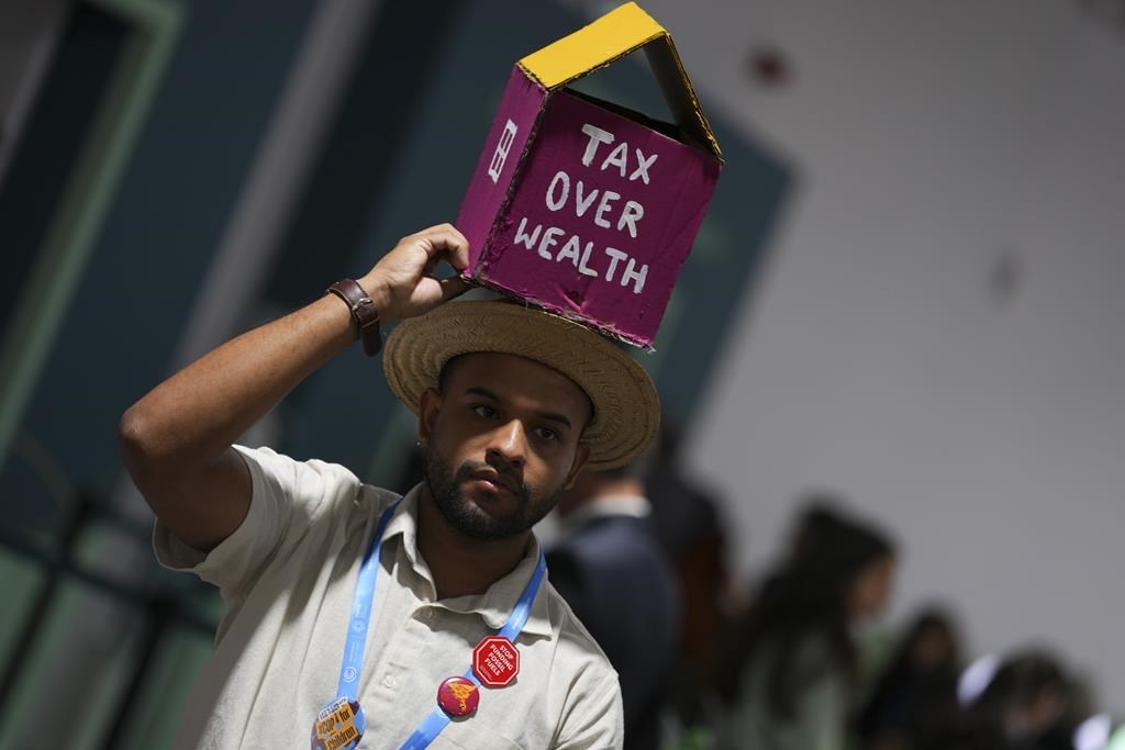 Protesters gather at UN climate talks in global day of action as ...