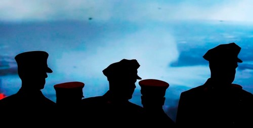 Ontario is launching a new mental health program for first responders. Firefighters stand in silhouette during a ceremony in Springfield, Mass. on June 1, 2011. THE CANADIAN PRESS/AP/Charles Krupa
