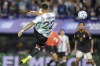 Argentina's Lautaro Martinez scores his side's opening goal against Peru during a FIFA World Cup 2026 qualifying soccer match at La Bombonera stadium in Buenos Aires, Argentina, Tuesday, Nov. 19, 2024. (AP Photo/Natacha Pisarenko)
