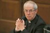 FILE - The Archbishop of Canterbury Justin Welby listens to debate at the General Synod in London, Feb. 13, 2017. (AP Photo/Alastair Grant, File)
