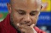 FILE - Bayern's head coach Vincent Kompany attends a news conference in Munich, Germany, Tuesday, Nov. 5, 2024. (AP Photo/Matthias Schrader, File)