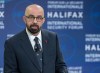 Peter Van Praagh, president of the Halifax International Security Forum, offers remarks at the opening session in Halifax on Nov.18, 2022. Uncertainty is a key theme this year at the annual, three-day gathering in Halifax of political leaders, defence officials and policy analysts who aim to promote democratic values around the globe. THE CANADIAN PRESS/Andrew Vaughan