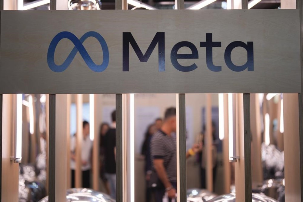 The Meta logo is displayed at the Vivatech show in Paris, France, June 14, 2023. Meta is refusing to publicly disclose information that could determine whether it is subject to the Online News Act despite blocking news from its platforms. THE CANADIAN PRESS/AP, Thibault Camus