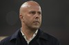 Liverpool's manager Arne Slot takes his place on the touchline before an English Premier League soccer match against Aston Villa at the Anfield stadium in Liverpool, Saturday, Nov. 9, 2024. (AP Photo/Jon Super)