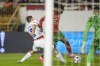 Portugal's Rafael Leao challenges for the ball with Croatia's Mateo Kovacic during the UEFA Nations League soccer match between Croatia and Portugal at Poljud stadium in Split, Croatia, Monday, Nov. 18, 2024. (AP Photo/Darko Bandic)