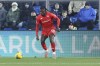 CORRECTS ALL CAPTION - Fiorentina's Moise Kean in action during the Italy's Serie A soccer match between Como and Fiorentina at the Giuseppe Sinigaglia stadium in Como, Italy, Sunday Nov. 24, 2024. (Antonio Saia/LaPresse via AP)