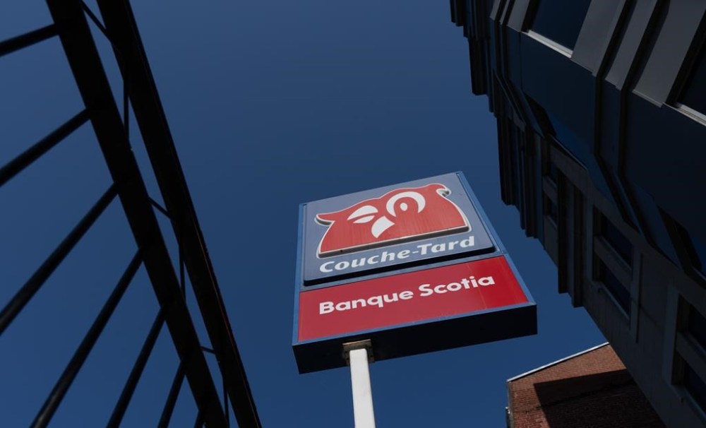 A Couche-Tard sign is seen in Montreal, Thursday, Sept. 5, 2024. THE CANADIAN PRESS/Christinne Muschi