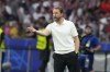 FILE - England's manager Gareth Southgate gives instructions during the final match between Spain and England at the Euro 2024 soccer tournament in Berlin, Germany, Sunday, July 14, 2024. (AP Photo/Frank Augstein, File)