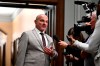 Minister of Employment, Workforce Development and Official Languages Randy Boissonnault takes questions from reporters before a meeting of the Liberal caucus on Parliament Hill in Ottawa, Wednesday, Oct. 9, 2024. THE CANADIAN PRESS/Justin Tang