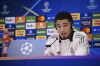 Real Madrid's Jude Bellingham attends a press conference at Anfield, Liverpool, Britain, Tuesday Nov. 26, 2024. (Peter Byrne/PA via AP)