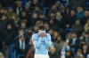 Manchester City's Josko Gvardiol reacts after Feyenoord's Santiago Gimenez scored a goal during the Champions League opening phase soccer match between Manchester City and Feyenoord at the Etihad Stadium in Manchester, England, Tuesday, Nov. 26, 2024. (AP Photo/Dave Thompson)