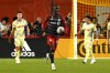 Toronto FC's Prince Owusu celebrates after scoring a goal against the New York Red Bulls during second half MLS soccer action in Toronto, Wednesday, Oct. 2, 2024. THE CANADIAN PRESS/Jon Blacker