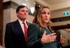 Finance Minister Chrystia Freeland and Minister of Public Safety Dominic LeBlanc speak with reporters, Wednesday, Nov. 27, 2024. THE CANADIAN PRESS/Adrian Wyld