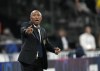 FILE - Nantes' coach Antoine Kombouare gives instructions to his players during the French Cup final soccer match between Nice and Nantes at the Stade de France stadium, in Saint Denis, north of Paris, on May 7, 2022. (AP Photo/Christophe Ena, File)