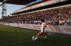 Canada's Jessie Fleming takes a corner kick during International friendly action against Mexico in Toronto, Tuesday, June 4, 2024. THE CANADIAN PRESS/Chris Young