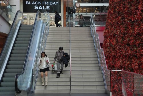 Shoppers track down Black Friday deals at the Eaton Centre in Toronto, Friday, Nov. 24, 2023. THE CANADIAN PRESS/Chris Young