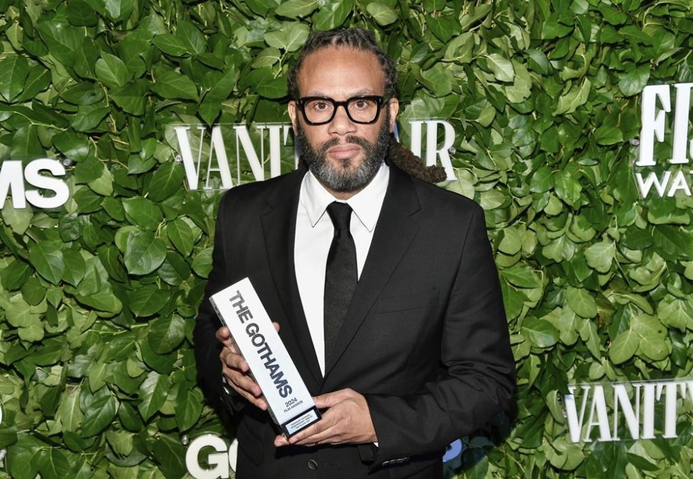 Franklin Leonard poses with the anniversary tribute award during The Gothams Film Awards at Cipriani Wall Street on Monday, Dec. 2, 2024, in New York. (Photo by Evan Agostini/Invision/AP)
