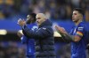 Chelsea's head coach Enzo Maresca celebrates after the English Premier League soccer match between Chelsea and Aston Villa at the Stamford Bridge stadium in London, Sunday, Dec. 1, 2024. (AP Photo/Kirsty Wigglesworth)