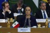 Mexico's President Claudia Sheinbaum and other G20 leaders attend the G20 Summit at the Museum of Modern Art in Rio de Janeiro, Monday, Nov. 18, 2024. THE CANADIAN PRESS/AP-POOL, Eric Lee
