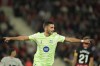 Barcelona's Ferran Torres celebrates after scoring the opening goal during a Spanish La Liga soccer match between Mallorca and Barcelona at the Son Moix stadium in Palma de Mallorca, Spain, Tuesday, Dec. 3, 2024. (AP Photo/Jose Breton)