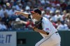 FILE - Cleveland Guardians relief pitcher Connor Gillispie delivers in the eighth inning of a baseball game against the Baltimore Orioles in Cleveland, Sunday, Aug. 4, 2024. (AP Photo/Phil Long, File)