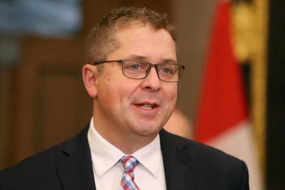 Opposition House leader Andrew Scheer speaks at a press conference on Parliament Hill in Ottawa on November 19, 2024. THE CANADIAN PRESS/Patrick Doyle