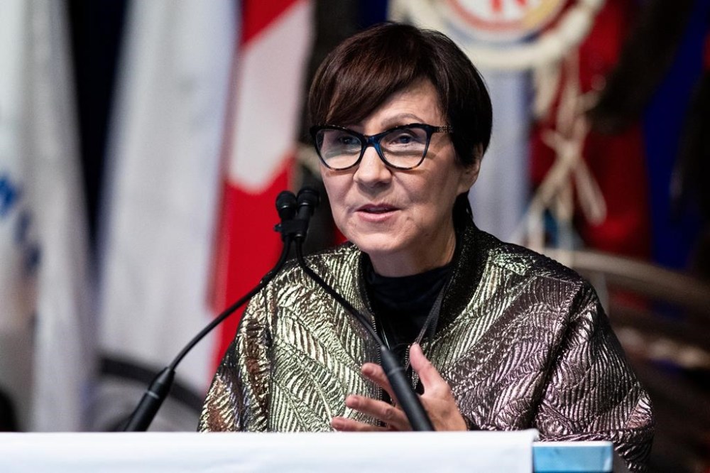 Executive Director of First Nations Child & Family Caring Society of Canada, Cindy Blackstock speaks on child welfare during the Assembly of First Nations (AFN) Special Chiefs Assembly in Ottawa, on Wednesday, Dec. 4, 2024. First Nations leaders in Manitoba are calling on the federal government to address a backlog in requests for First Nations children to receive swift access to health-care and other services. THE CANADIAN PRESS/Spencer Colby
