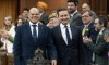 Leader of the Conservative Party Pierre Poilievre walks with new Member of Parliament for Durham Jamil Jivani as he takes his place in the House of Commons before Question Period, Monday, April 8, 2024 in Ottawa. A Conservative member of parliament has tapped a longtime friendship to connect with Donald Trump's inner circle as Canada prepares for the president-elect’s return to the White House next month amid threats of devastating tariffs. THE CANADIAN PRESS/Adrian Wyld