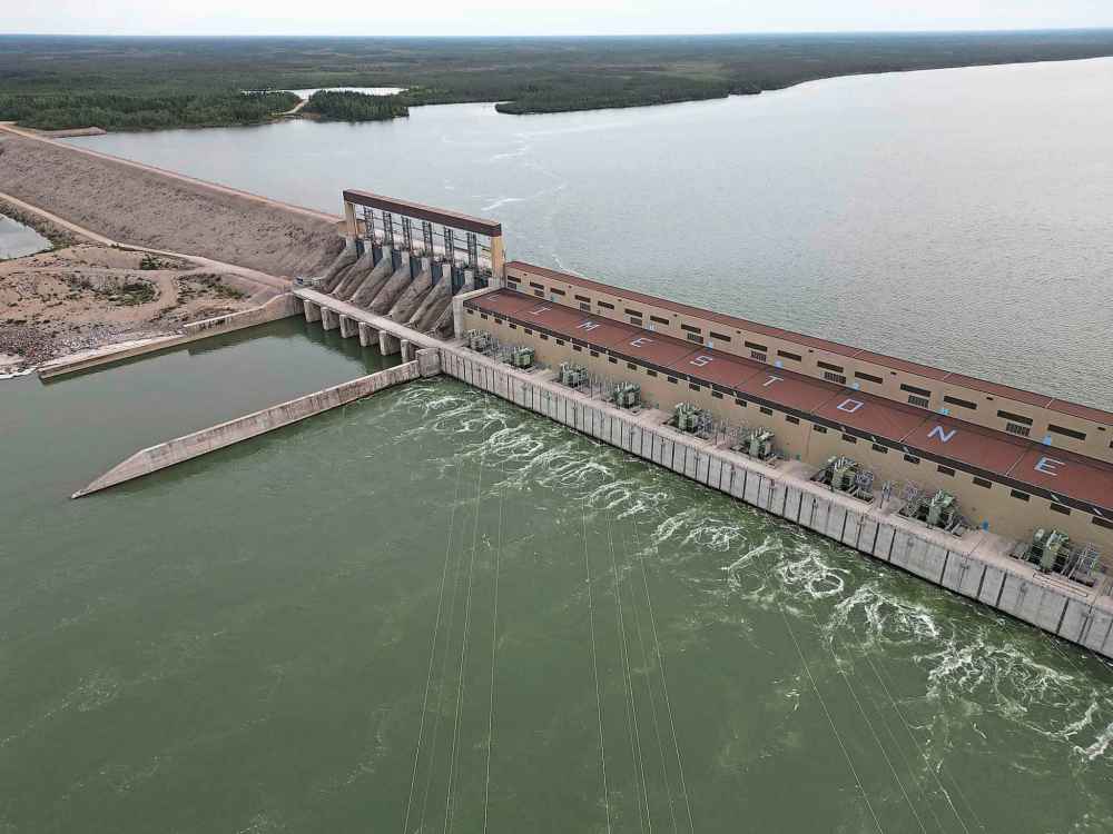 Manitoba Hydro's Limestone Generating Station northeast of Gillam is Manitoba’s largest dam. (Tim Smith / The Narwhal)