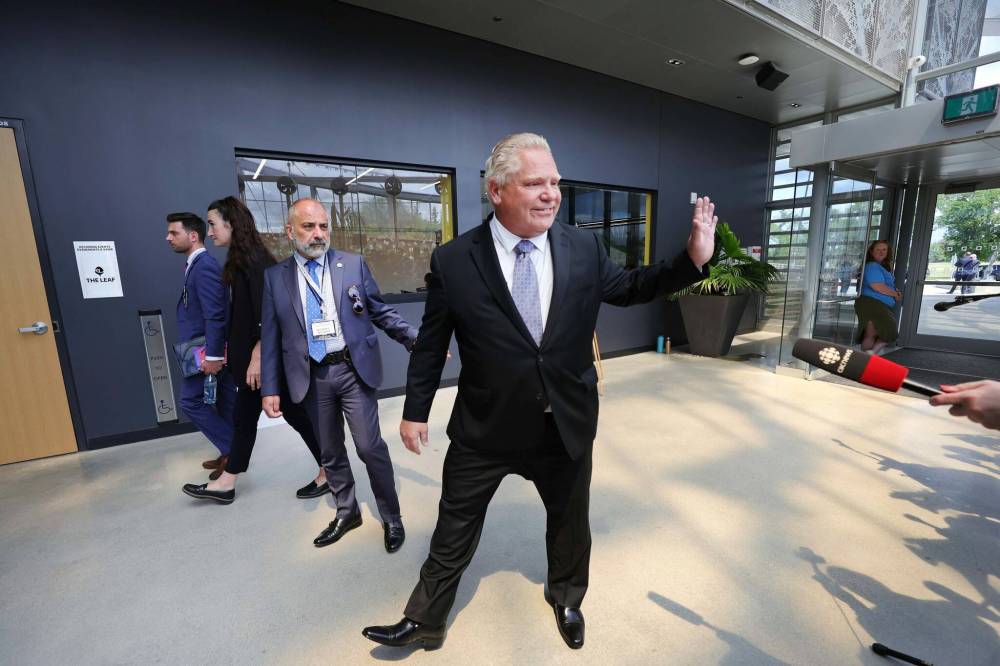 RUTH BONNEVILLE / WINNIPEG FREE PRESs fileS
Ontario Premier Doug Ford