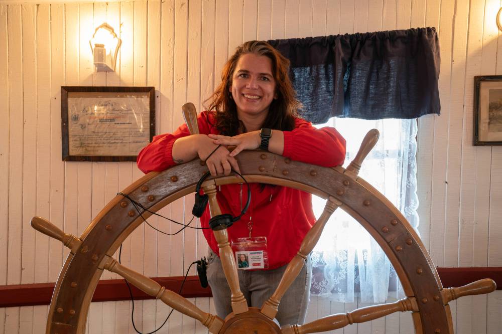 ALLEN FRASER / NETFLIX
                                Director Hannah Macpherson on the set of Netflix film Time Cut, which was filmed in Selkirk