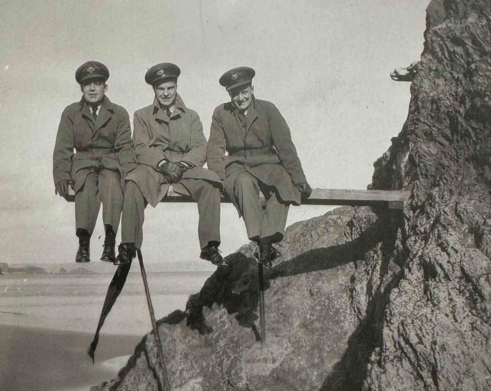 SUPPLIED
A 19-year-old Widdicombe (right) originally signed up for the infantry but switched to the Air Force, keeping in touch with crewmates until 2015, when only he remained.