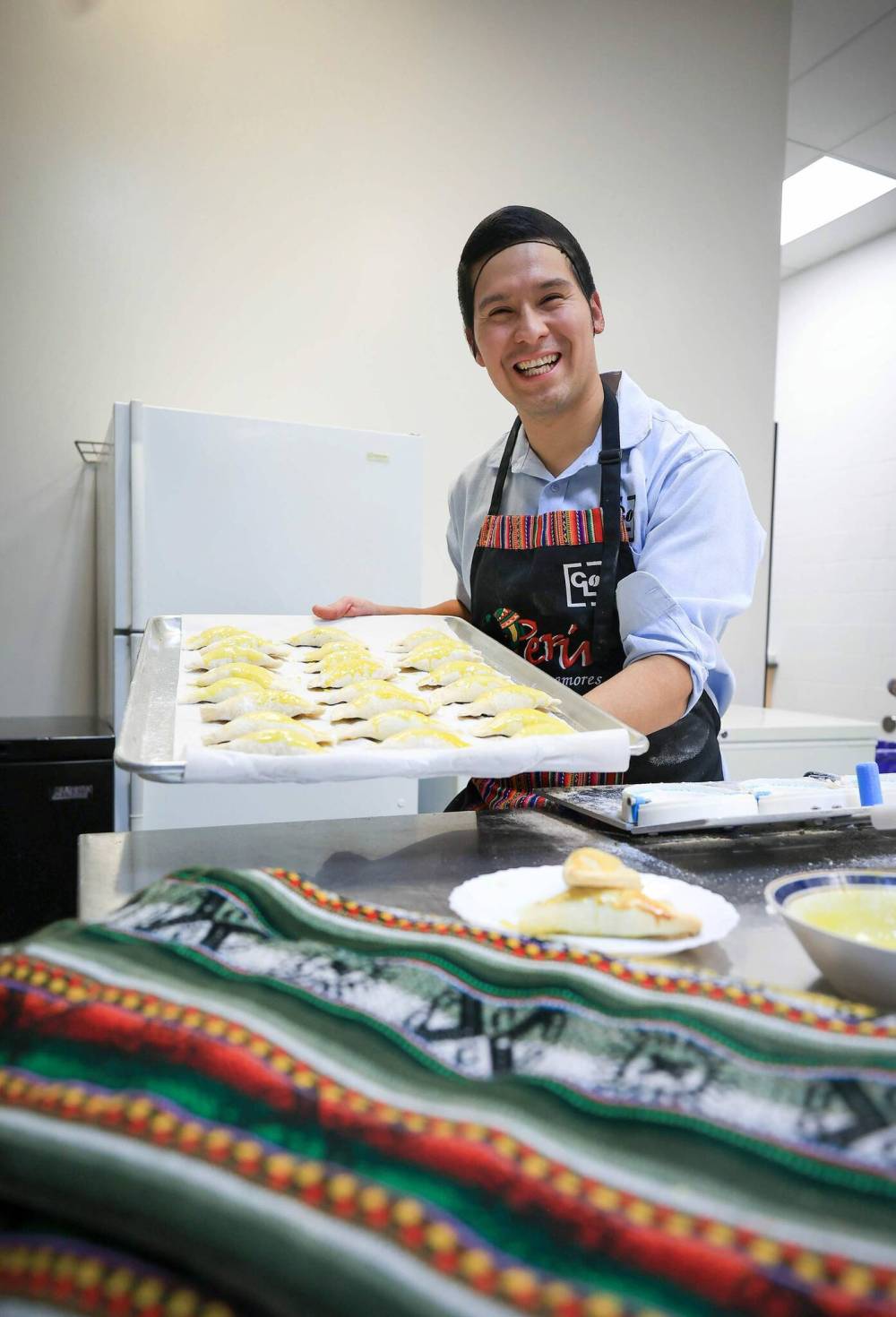 RUTH BONNEVILLE / FREE PRESS
Jonatan Laos Zegarra launched his home-based business, Café Lima, about a year-and-a half ago. He specializes in the Latin-American savoury filled turnovers known as empanadas.