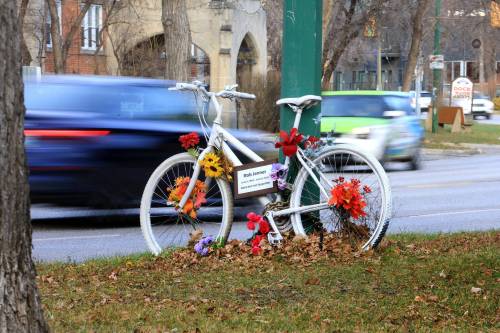 RUTH BONNEVILLE / FREE PRESS
                                Coun. Sherri Rollins has filed a motion to reduce the speed limit on Wellington Crescent following a fatal collision with a cyclist there in June.