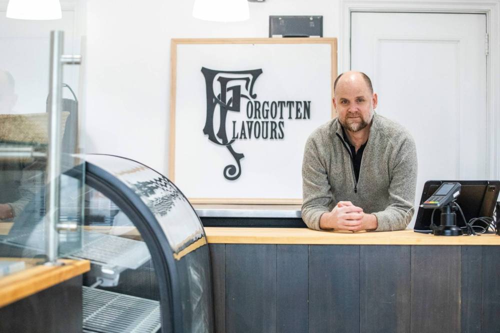The Niverville-based bakery, owned by Chris Holbrow (pictured) and his wife, Maria, is opening in Winnipeg, taking over the former Pennyloaf Bakery location. (Mikaela MacKenzie / Free Press)
