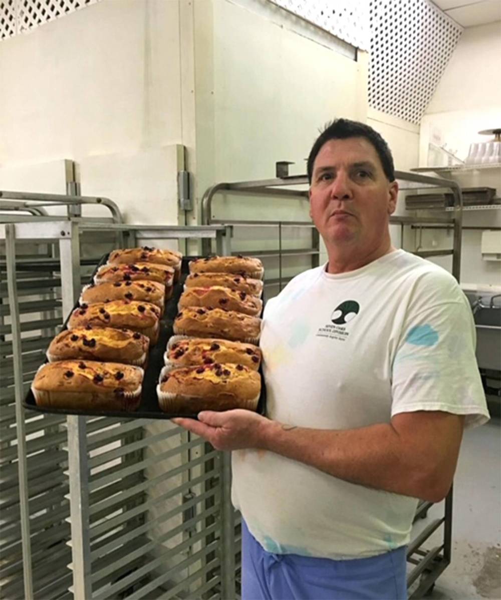 SUPPLIED
Gregory Franklin worked at Kub Bakery for many years before opening Oma’s Bakeshop. He was known for his apple jacks and eccles cakes.