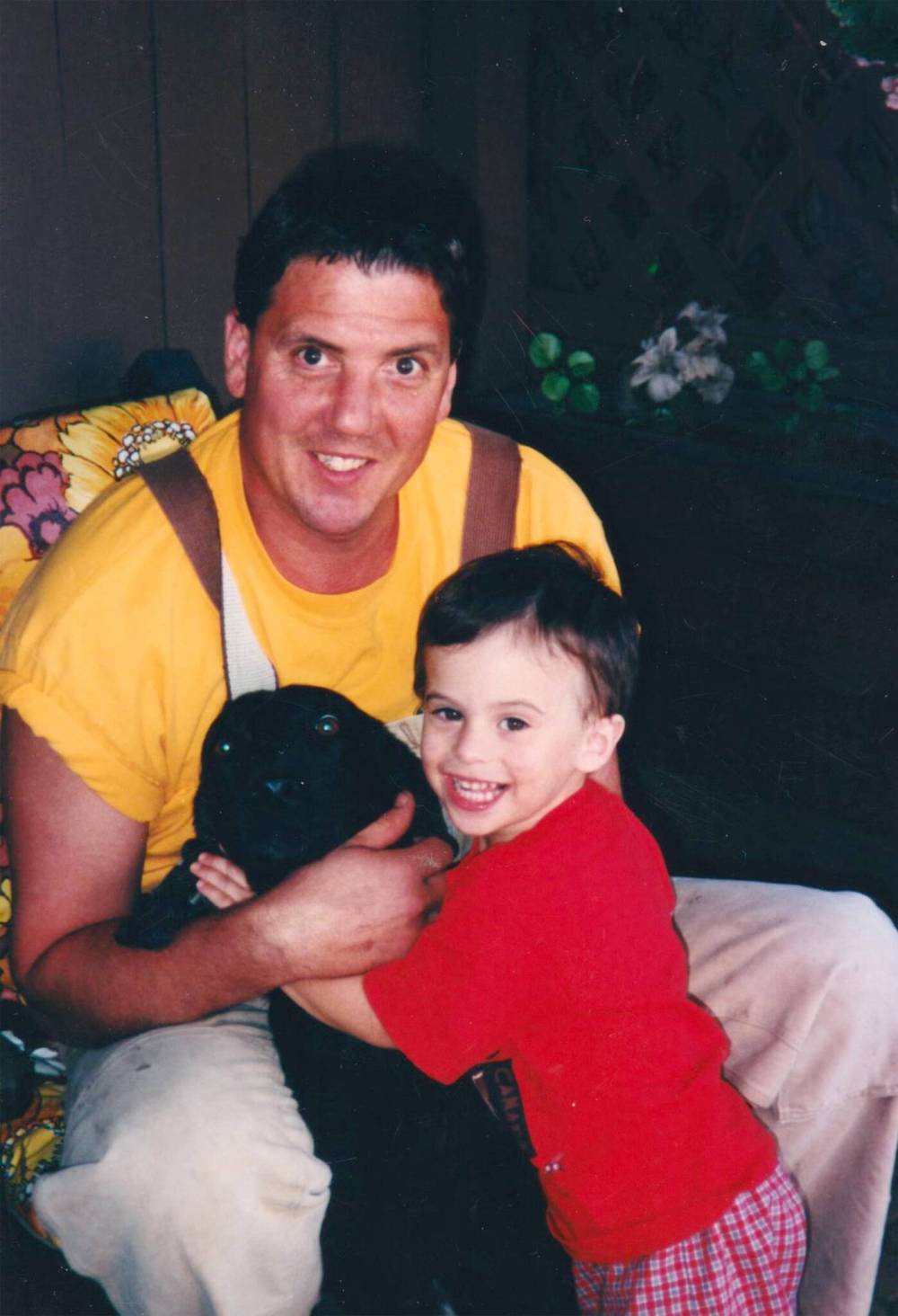 SUPPLIED
Franklin with his godson Wyatt and his dog in the summer of 2002.